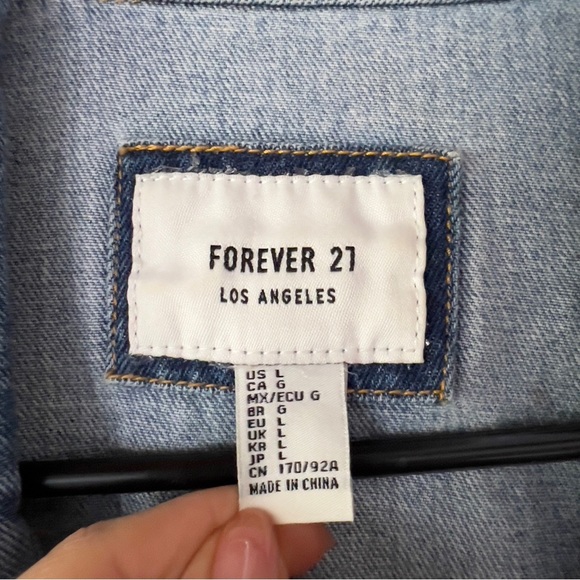 Blue Distressed Denim Jacket - Picture 4 of 4